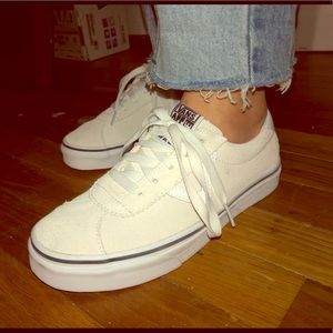 SOLD!! Cream Suede Old Skool Vans